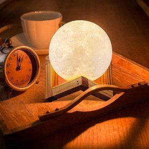 Multicolor Home Decoration customised table lamps touch mood lights moon lamp